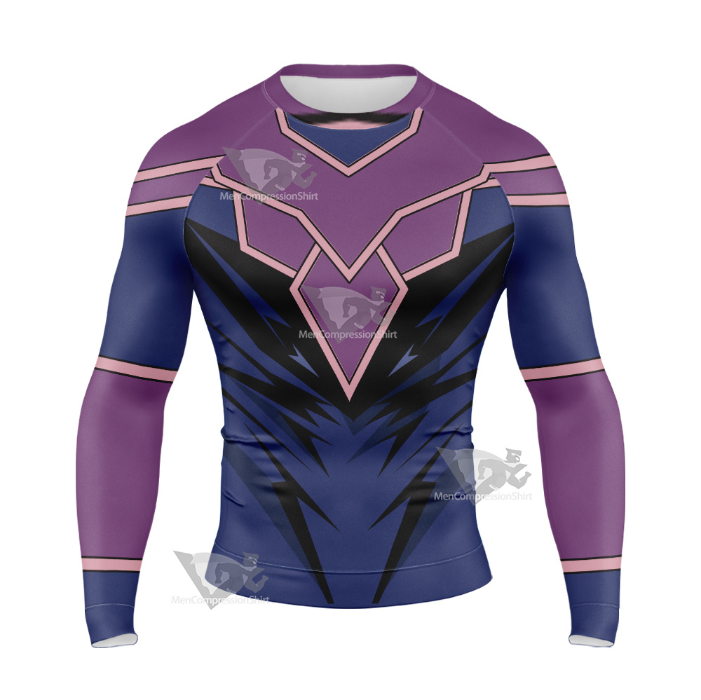 Yu Gi Oh Yugioh Dark Magician Long Sleeve Compression Shirt