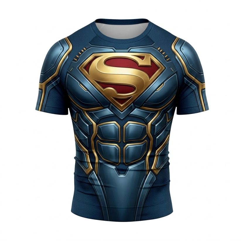 Verified buyer wearing the Supergirl short sleeve compression shirt