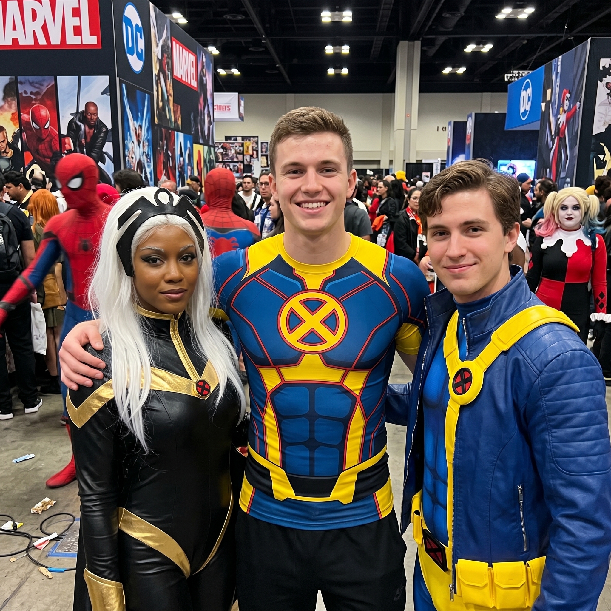 Scott Summers x men Cyclops Superhero Void Walker Hexagonal Mesh Blue And Gold Short Sleeve Compression Shirt