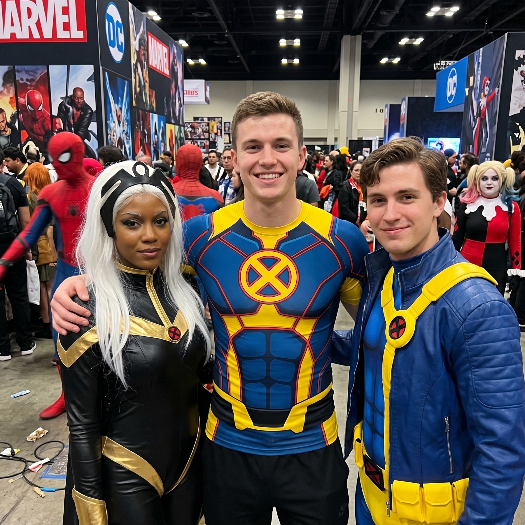 Scott Summers x men Cyclops Superhero Void Walker Hexagonal Mesh Blue And Gold Short Sleeve Compression Shirt