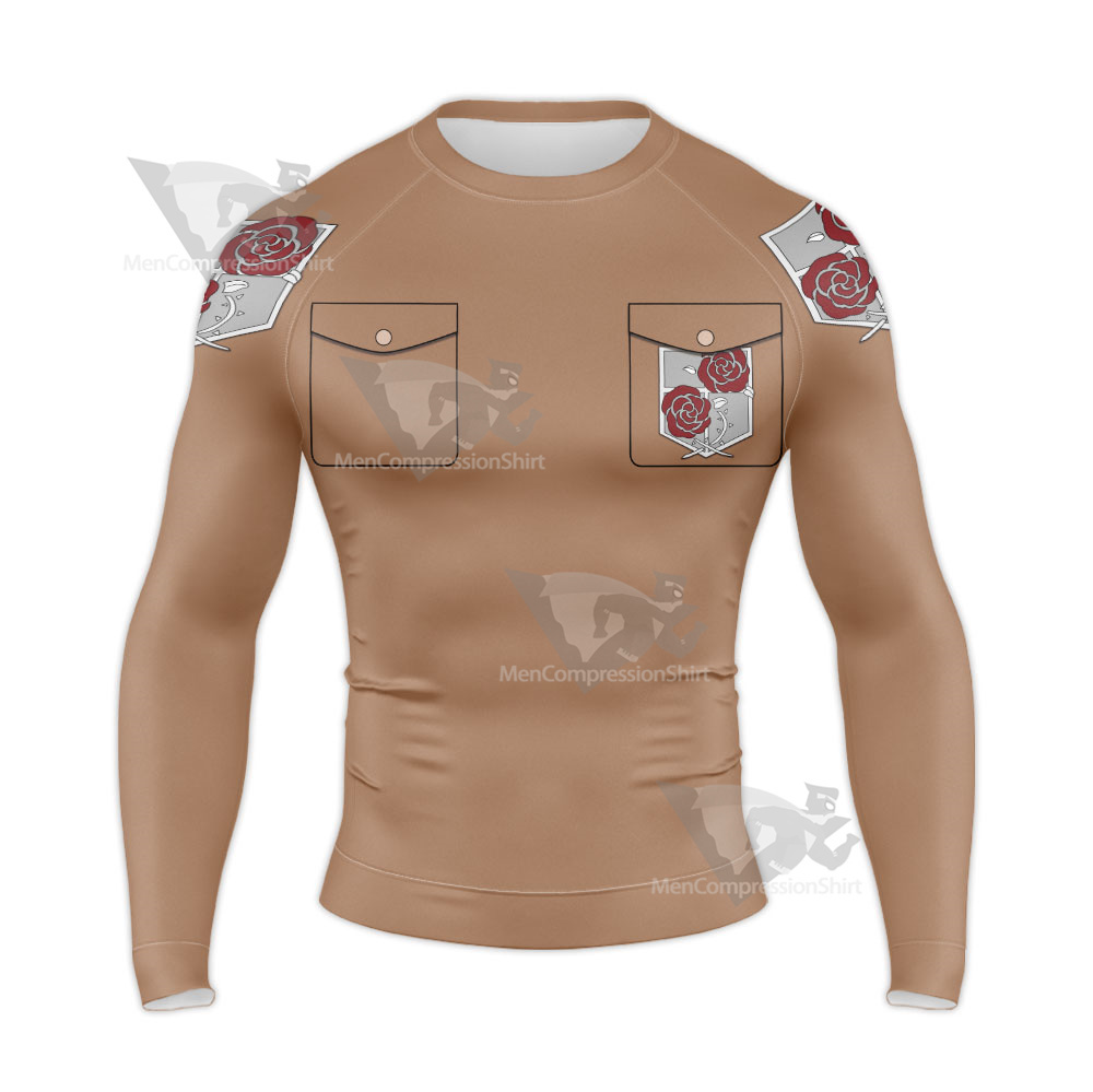 Attack On Titan Garrison Regiment Stationary Guards Long Sleeve Compression Shirt