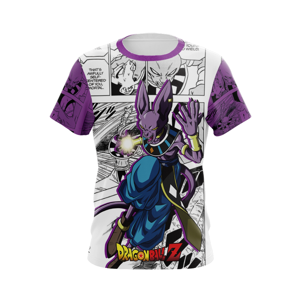 Beerus Dragon Ball Purple T-Shirt