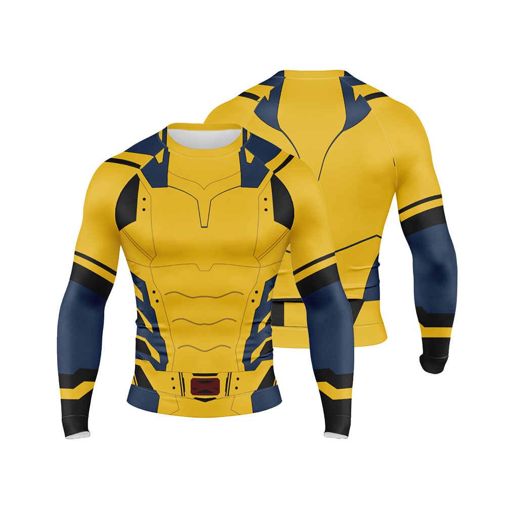 Deadpool 3 Classic Wolverine Long Sleeve Compression Shirt