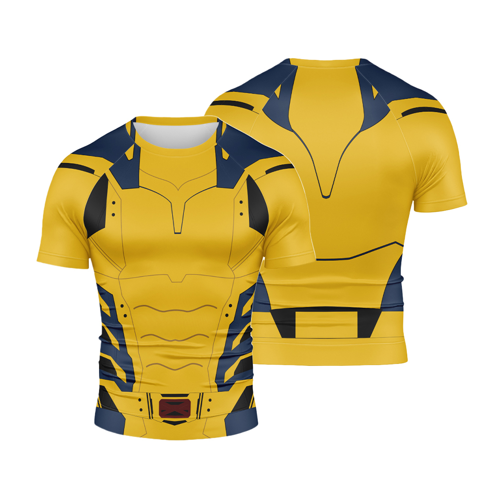 Deadpool 3 Classic Wolverine Short Sleeve Compression Shirt