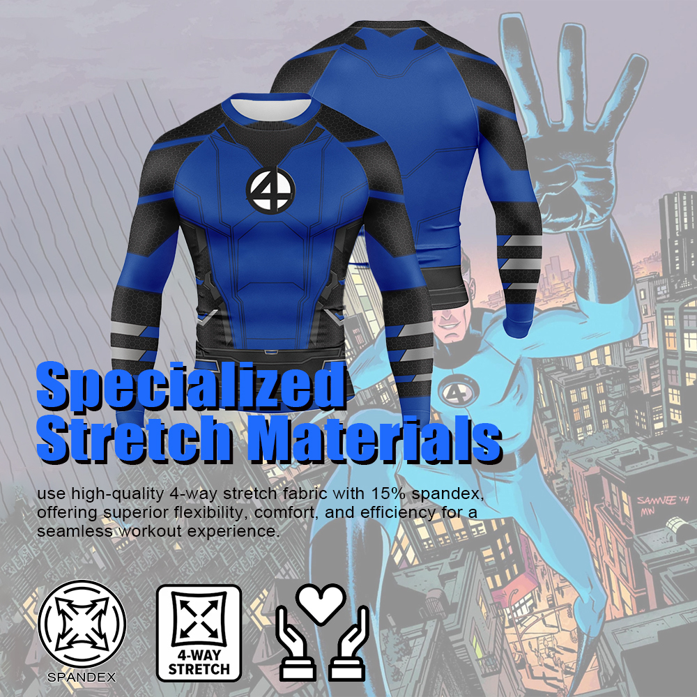 Doctor Strange Four Reed Richards Long Sleeve Compression Shirt