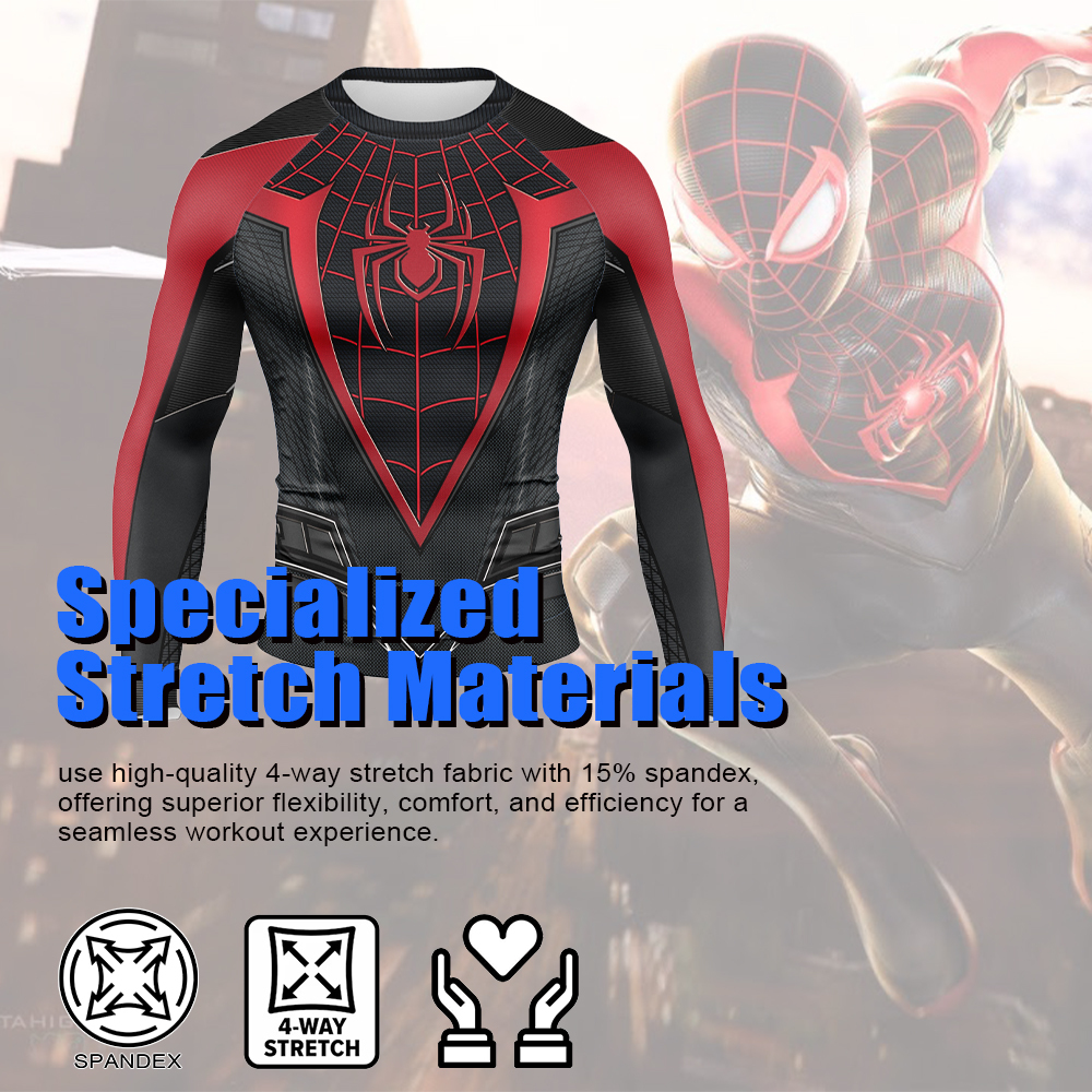 Insomniac Parker 2 Miles Morales Long Sleeve Compression Shirt