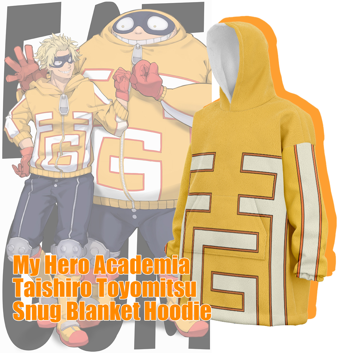 My Hero Academia Taishiro Toyomitsu Snug Blanket Hoodie