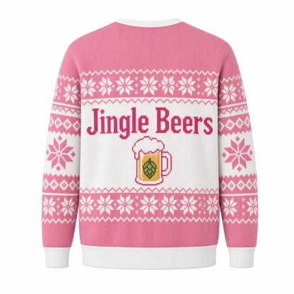 [popular-sweater:PX-02-06:back] Jingle Beers Ugly Christmas Sweatshirt - Back view