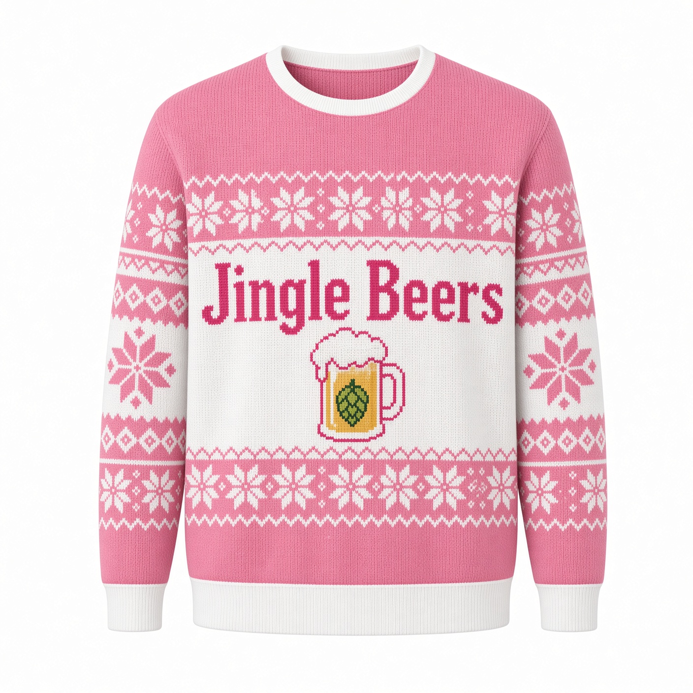 [popular-sweater:PX-02-06:front] Jingle Beers Ugly Christmas Sweatshirt - Front view