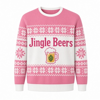[popular-sweater:PX-02-06:front] Jingle Beers Ugly Christmas Sweatshirt - Front view