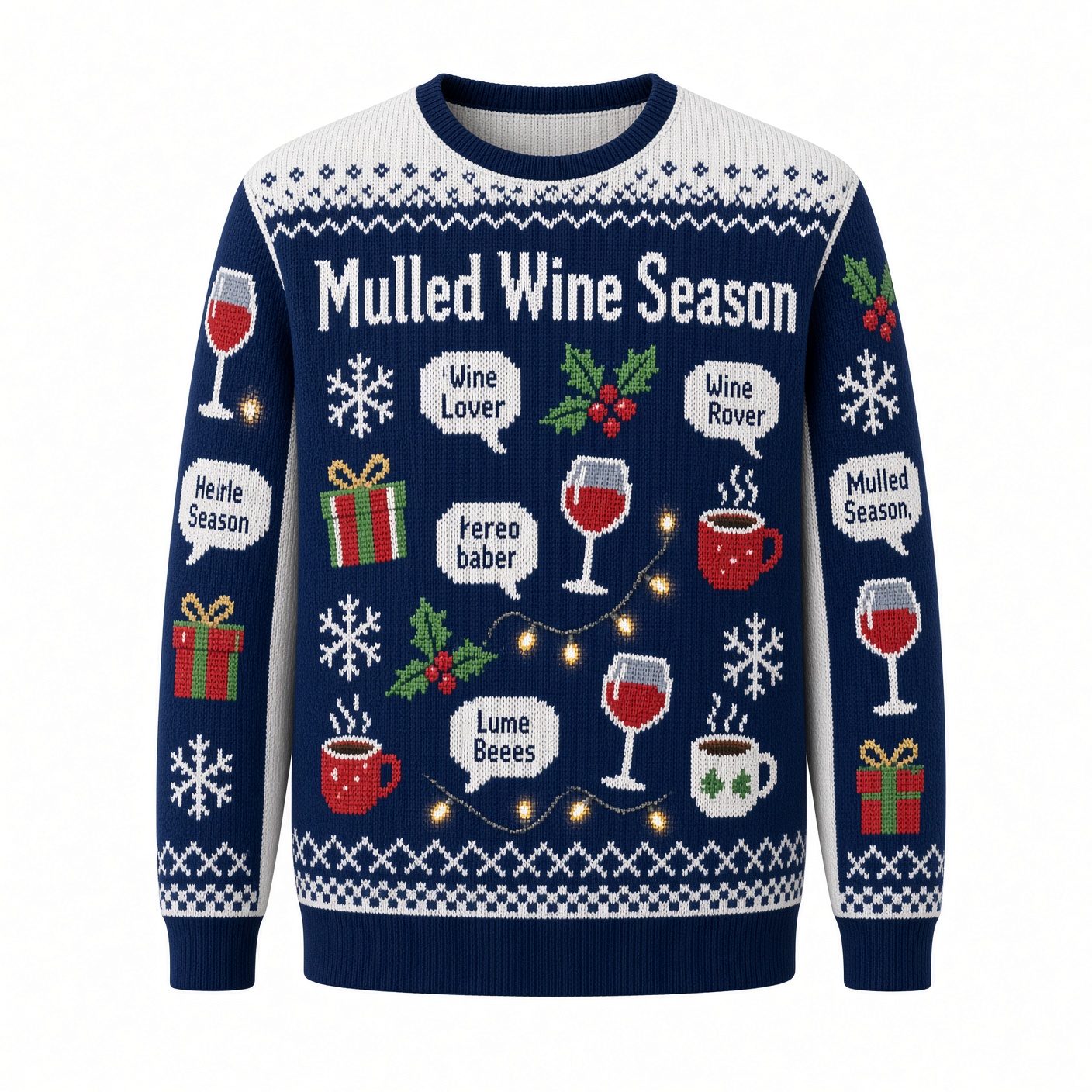 [popular-sweater:PX-03-03:front] Mulled Wine Season Ugly Christmas Sweatshirt - Front view