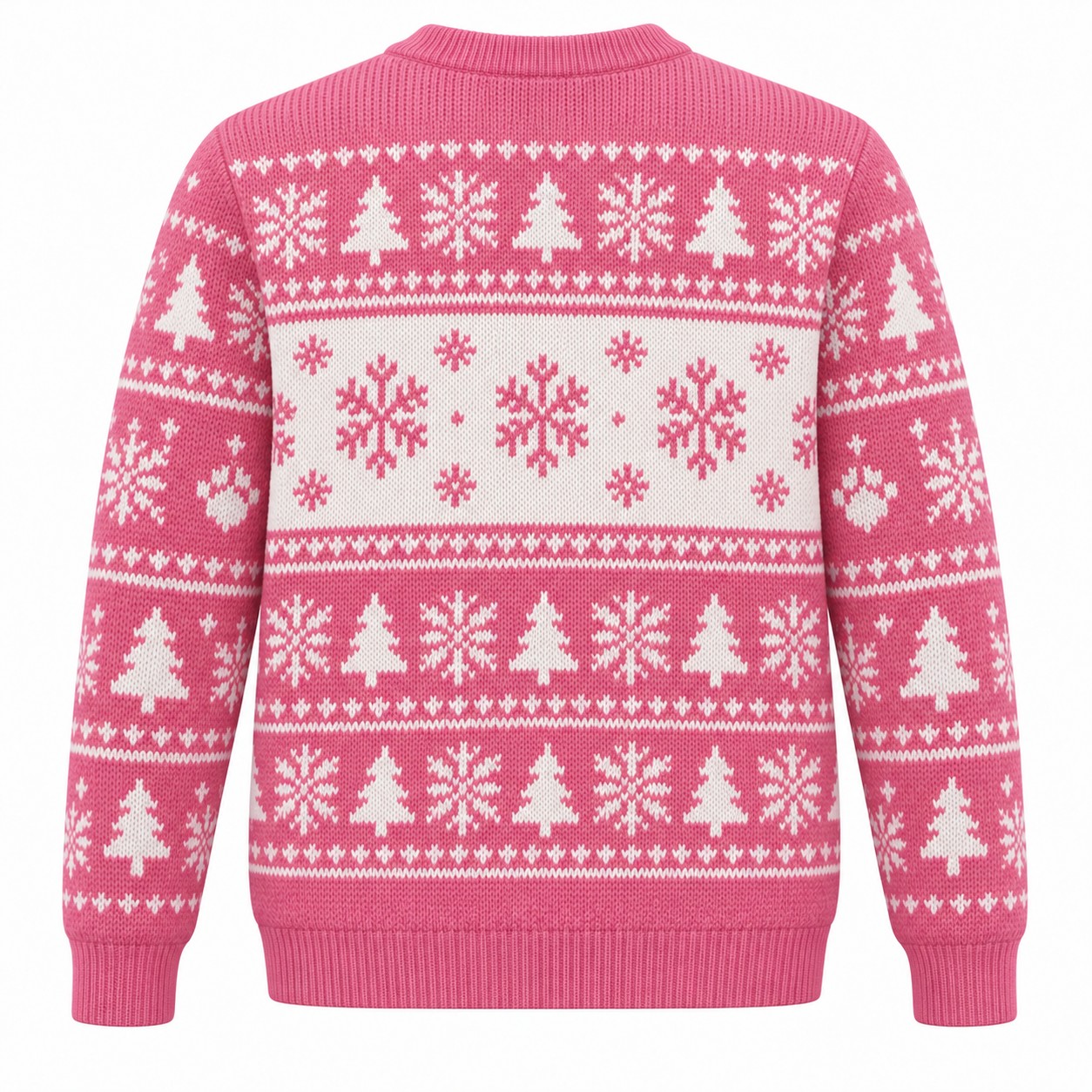 [popular-sweater:PX-05-06:back] Pug Life Christmas Ugly Christmas Sweatshirt - Back view