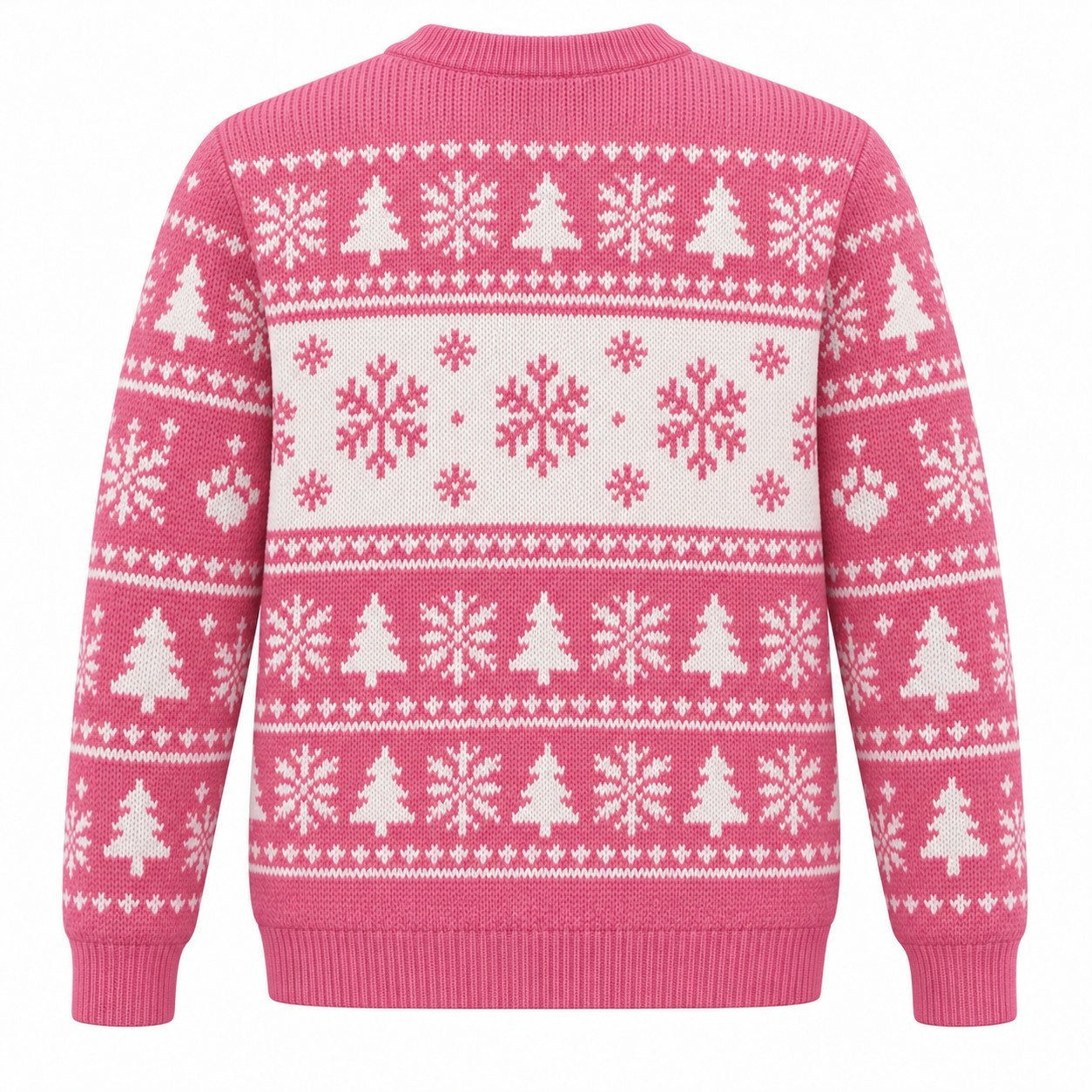 [popular-sweater:PX-05-06:back] Pug Life Christmas Ugly Christmas Sweatshirt - Back view