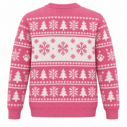 [popular-sweater:PX-05-06:back] Pug Life Christmas Ugly Christmas Sweatshirt - Back view