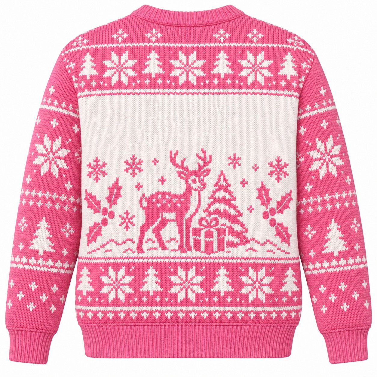 [popular-sweater:PX-07-06:back] Hunting Season Holiday Season Ugly Christmas Sweatshirt - Back view