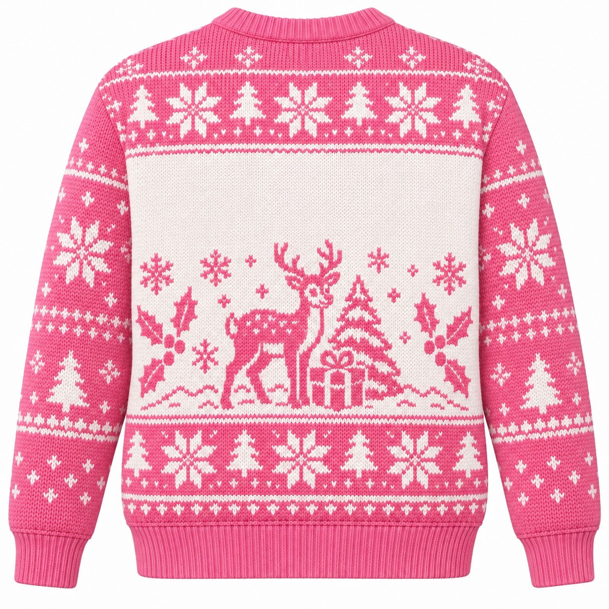 [popular-sweater:PX-07-06:back] Hunting Season Holiday Season Ugly Christmas Sweatshirt - Back view