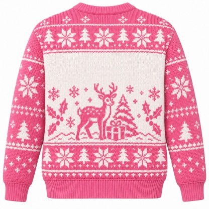 [popular-sweater:PX-07-06:back] Hunting Season Holiday Season Ugly Christmas Sweatshirt - Back view