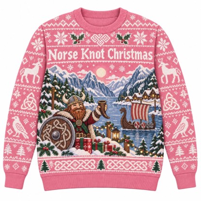 [popular-sweater:PX-10-14:front] Norse Knot Christmas Ugly Christmas Sweatshirt - Front view