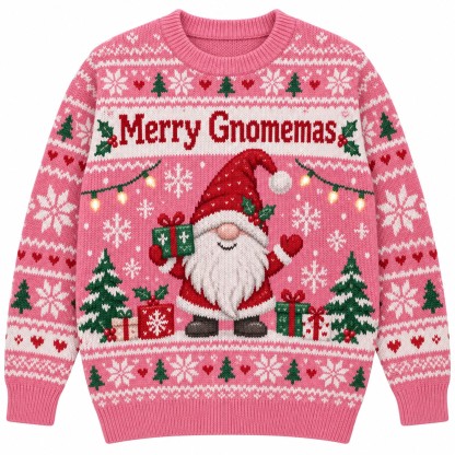 [popular-sweater:PX-11-06:front] Merry Gnomemas Ugly Christmas Sweatshirt - Front view