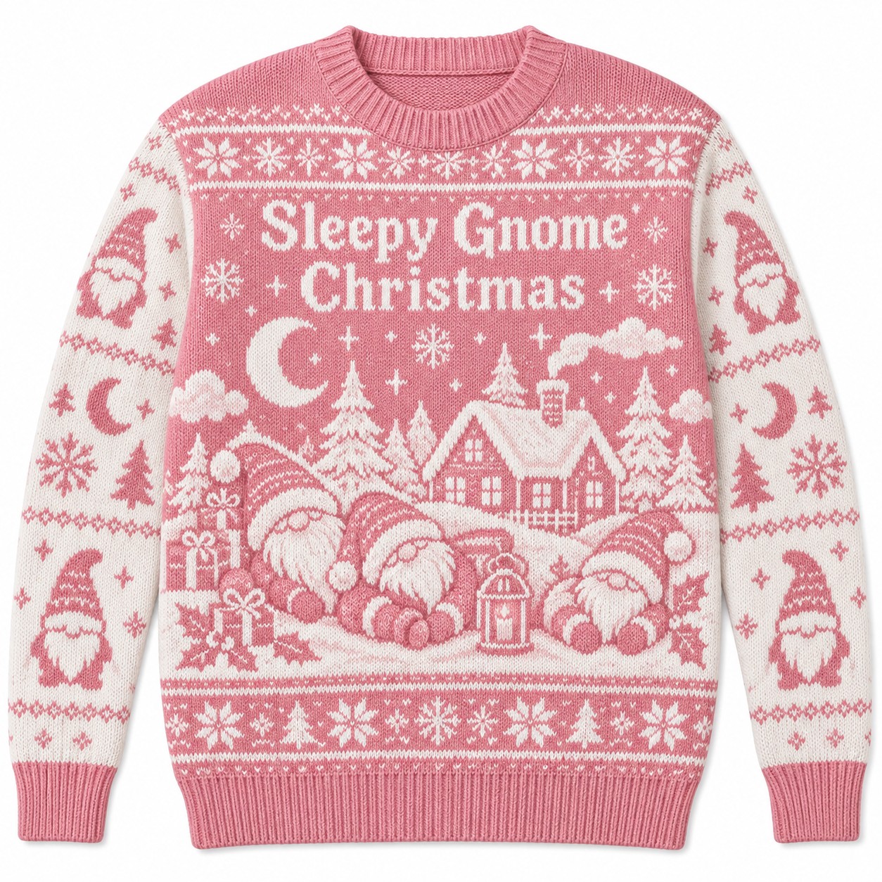 [popular-sweater:PX-11-14:front] Sleepy Gnome Christmas Ugly Christmas Sweatshirt - Front view