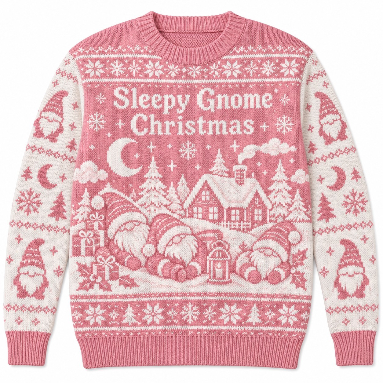 [popular-sweater:PX-11-14:front] Sleepy Gnome Christmas Ugly Christmas Sweatshirt - Front view