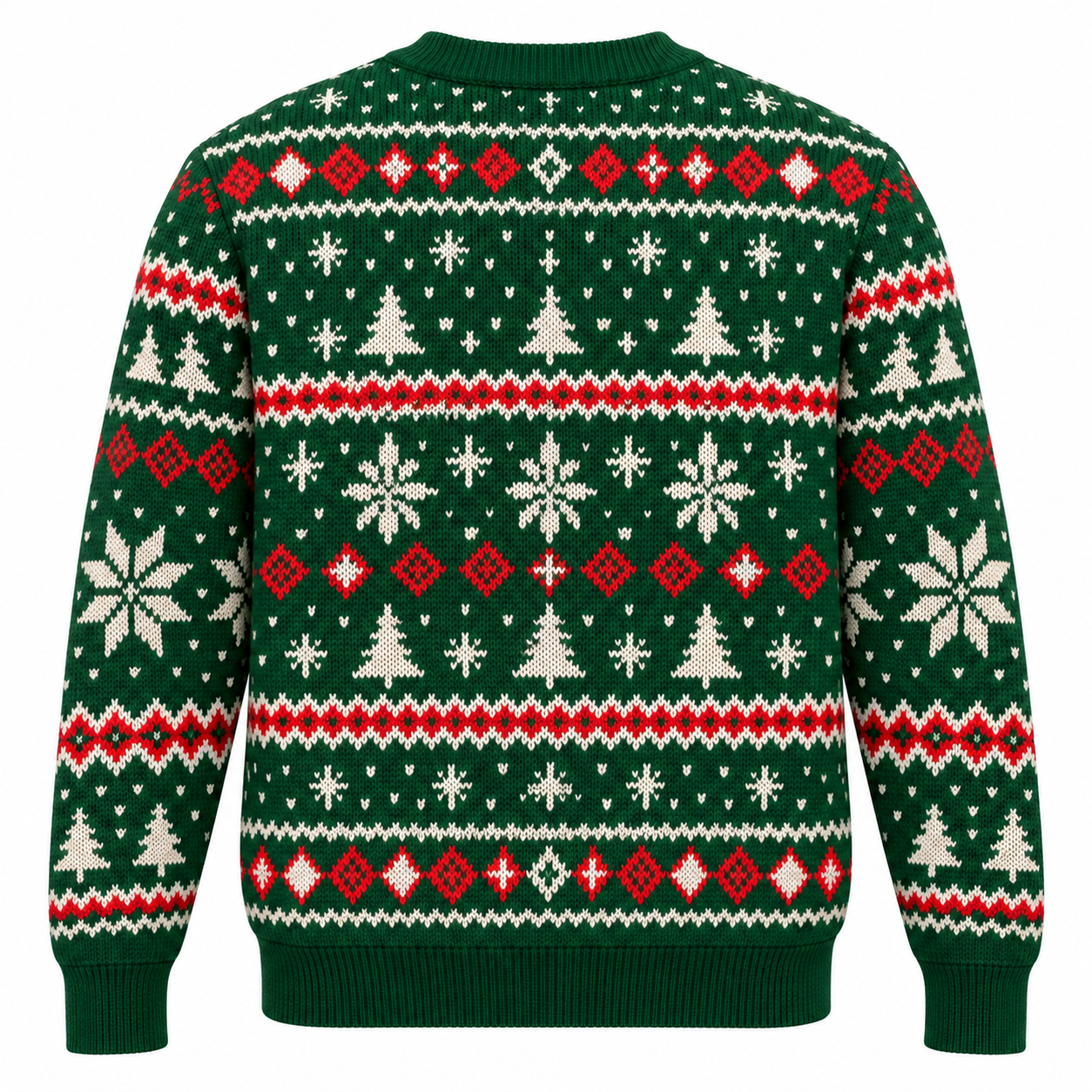 [popular-sweater:PX-15-05:back] Boombox Christmas Ugly Christmas Sweatshirt - Back view