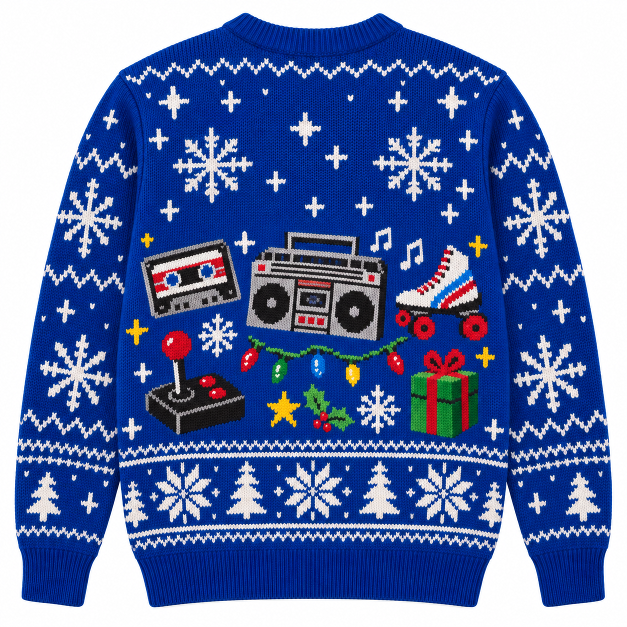 [popular-sweater:PX-15-08:back] Christmas Like Its 1989 Ugly Christmas Sweatshirt - Back view