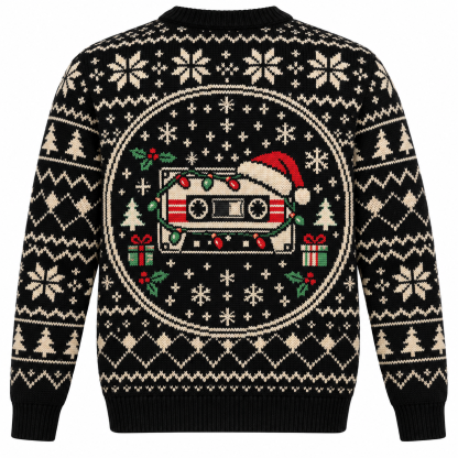 [popular-sweater:PX-15-10:back] Mixtape Merry Christmas Ugly Christmas Sweatshirt - Back view