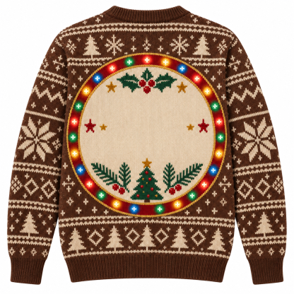 [popular-sweater:PX-16-15:back] Marquee Merry Christmas Ugly Christmas Sweatshirt - Back view