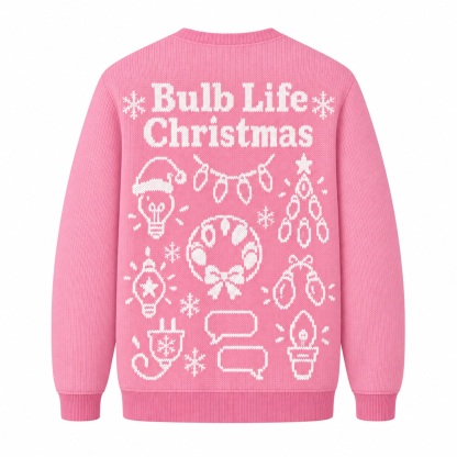 [popular-sweater:PX-16-22:back] Bulb Life Christmas Ugly Christmas Sweatshirt - Back view