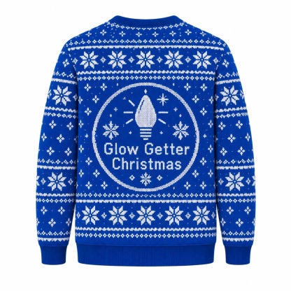 [popular-sweater:PX-16-24:back] Glow Getter Christmas Ugly Christmas Sweatshirt - Back view
