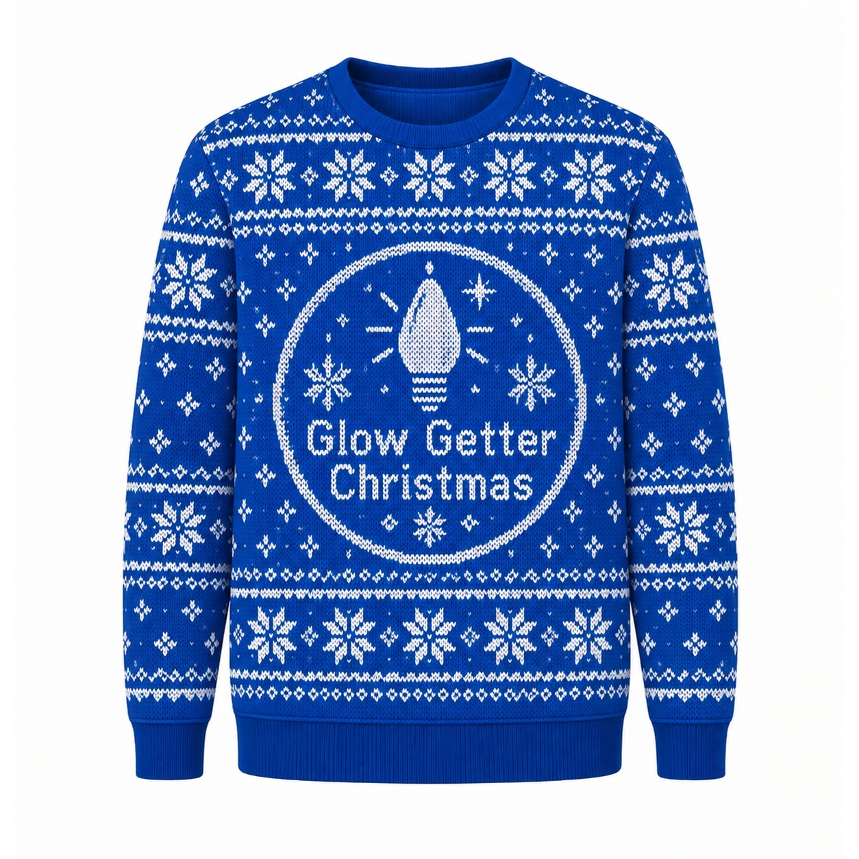 [popular-sweater:PX-16-24:front] Glow Getter Christmas Ugly Christmas Sweatshirt - Front view