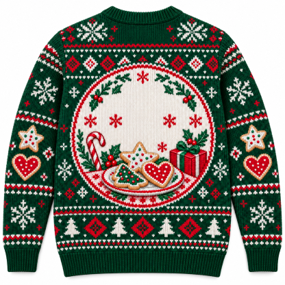 [popular-sweater:PX-17-05:back] Sugar Cookie Season Ugly Christmas Sweatshirt - Back view