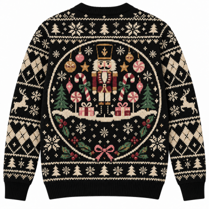 [popular-sweater:PX-18-10:back] Sugar Plum Christmas Ugly Christmas Sweatshirt - Back view
