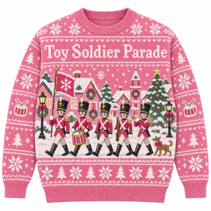 [popular-sweater:PX-18-14:front] Toy Soldier Parade Ugly Christmas Sweatshirt - Front view