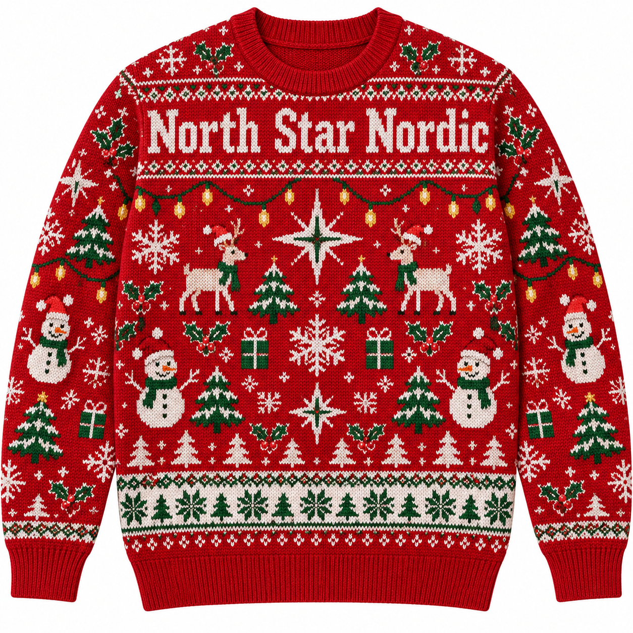 [popular-sweater:PX-18-17:front] North Star Nordic Ugly Christmas Sweatshirt - Front view