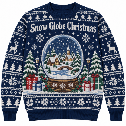 [popular-sweater:PX-18-19:front] Snow Globe Christmas Ugly Christmas Sweatshirt - Front view