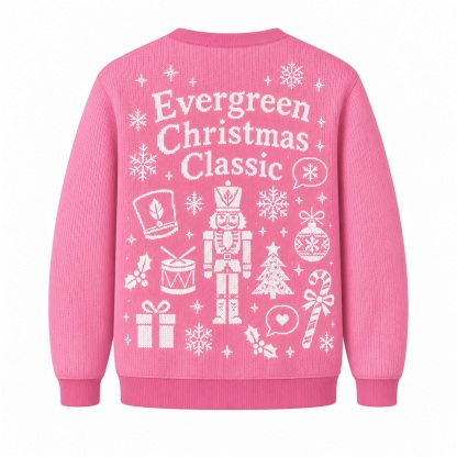 [popular-sweater:PX-18-22:back] Evergreen Christmas Classic Ugly Christmas Sweatshirt - Back view