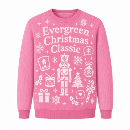 [popular-sweater:PX-18-22:front] Evergreen Christmas Classic Ugly Christmas Sweatshirt - Front view