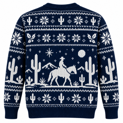 [popular-sweater:PX-19-11:back] Cactus Christmas Ugly Christmas Sweatshirt - Back view
