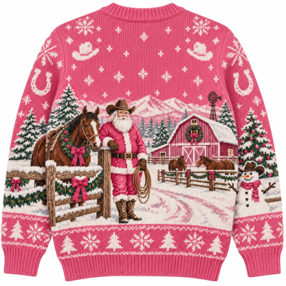 [popular-sweater:PX-19-14:back] Ranch Christmas Ugly Christmas Sweatshirt - Back view