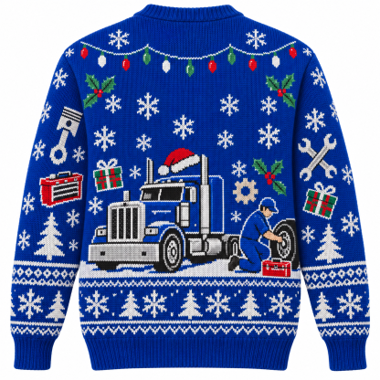 [popular-sweater:PX-20-08:back] Diesel Christmas Ugly Christmas Sweatshirt - Back view