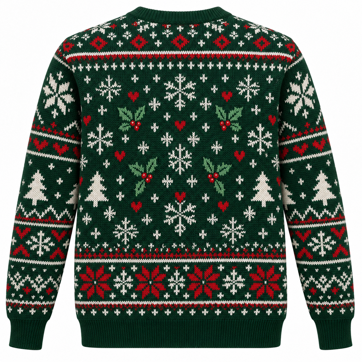 [popular-sweater:PX-21-05:back] Santa Needs A Nurse Ugly Christmas Sweatshirt - Back view