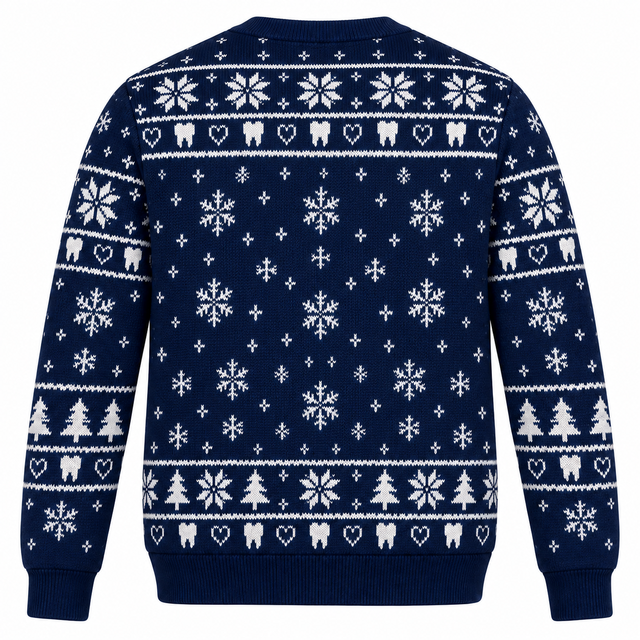 [popular-sweater:PX-21-11:back] Dental Crew Christmas Ugly Christmas Sweatshirt - Back view