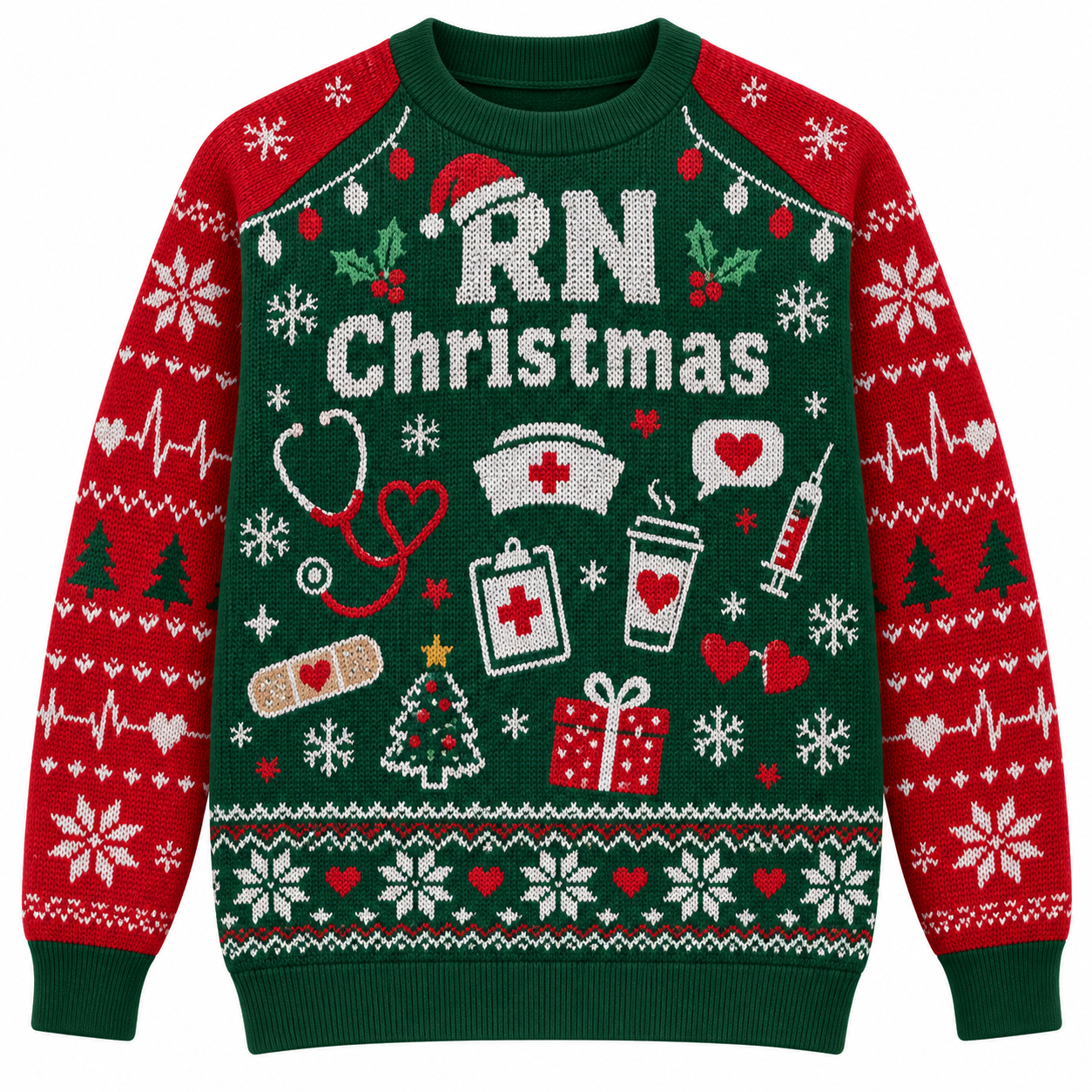 [popular-sweater:PX-21-13:front] RN Christmas Ugly Christmas Sweatshirt - Front view