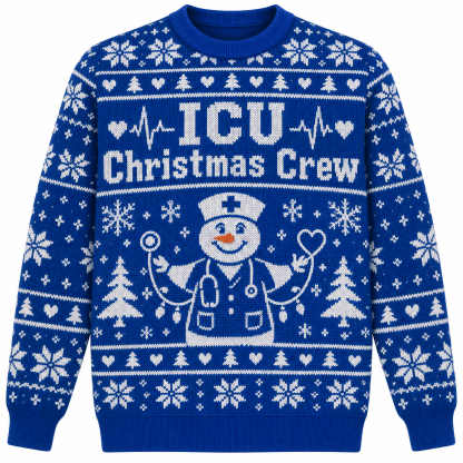 [popular-sweater:PX-21-16:front] ICU Christmas Crew Ugly Christmas Sweatshirt - Front view