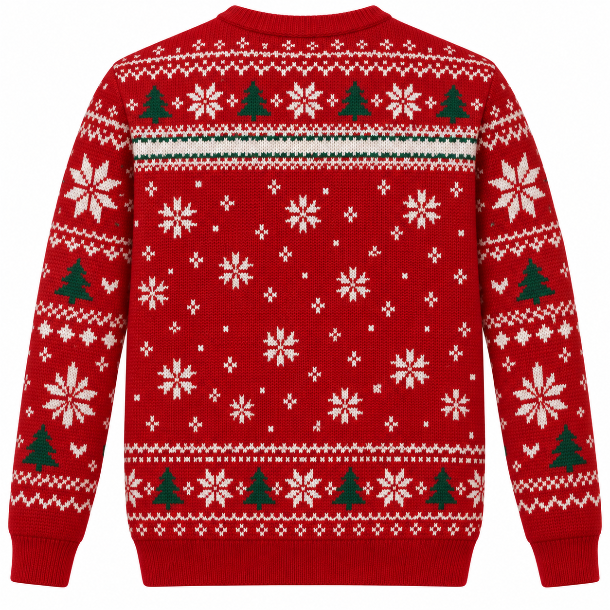 [popular-sweater:PX-22-01:back] Teacher Christmas Crew Ugly Christmas Sweatshirt - Back view