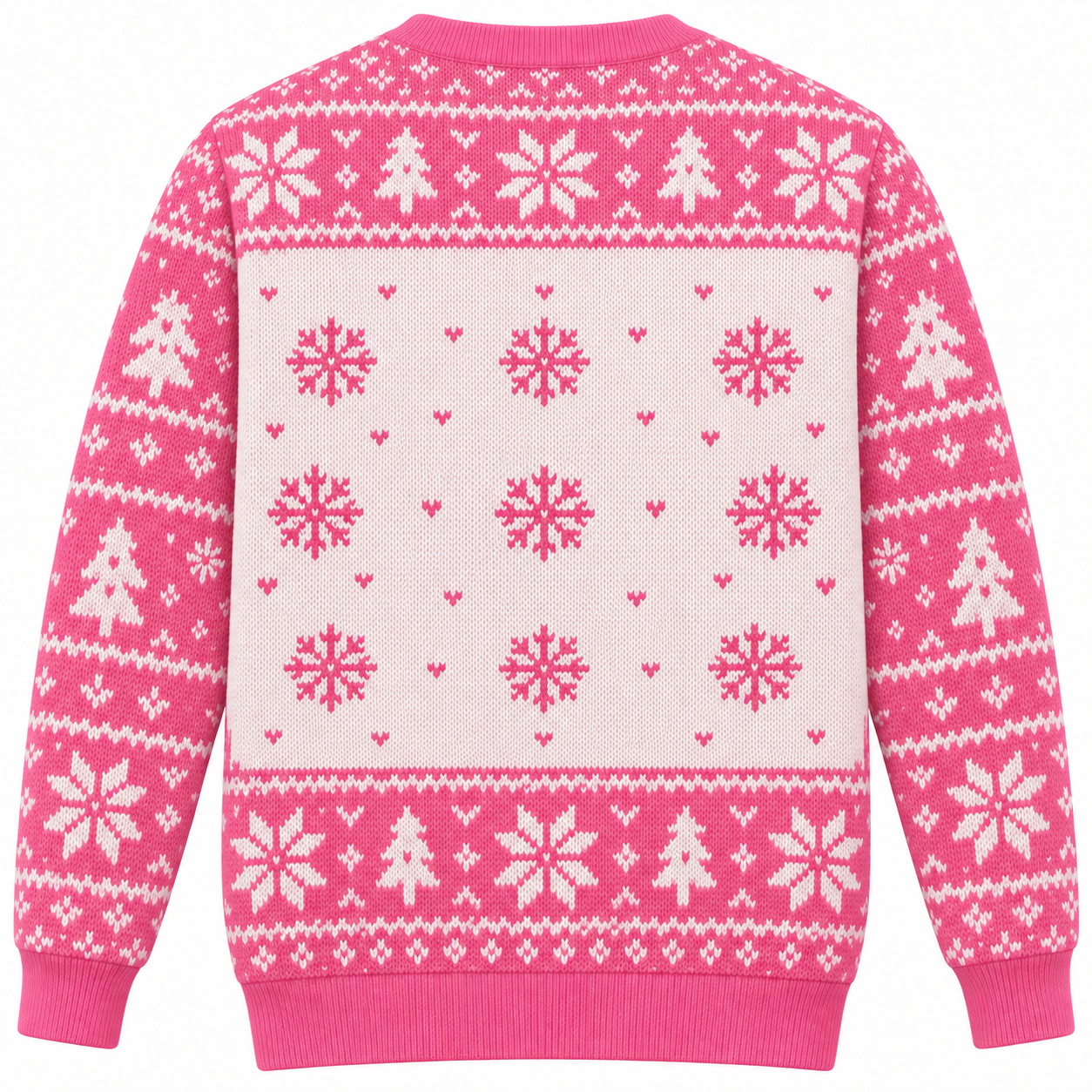 [popular-sweater:PX-22-06:back] Coffee And Spreadsheets Christmas Ugly Christmas Sweatshirt - Back view