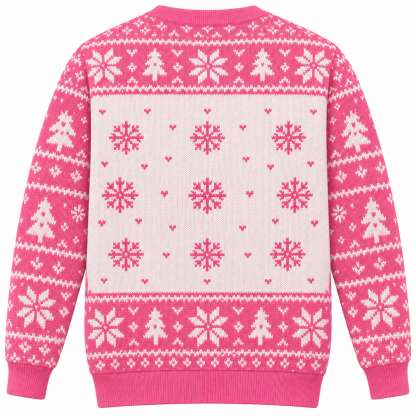 [popular-sweater:PX-22-06:back] Coffee And Spreadsheets Christmas Ugly Christmas Sweatshirt - Back view
