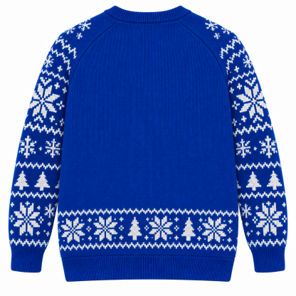 [popular-sweater:PX-22-08:back] Elf Help Desk Ugly Christmas Sweatshirt - Back view
